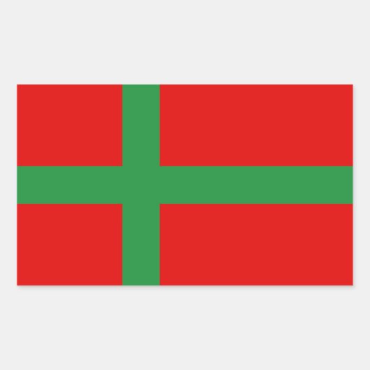 Dänemark - Symbol für die Region Bornholm Rechteckiger Aufkleber (Vorderseite)