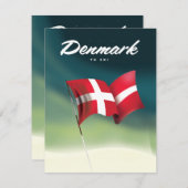 Dänemark "To ski" Reiseplakat (Vorne/Hinten)