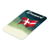 Dänemark "To ski" Reiseplakat Magnet (Linke Seite)