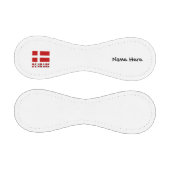 Dänemark und dänische Flagge Personalisiert Baseball (Paneele)