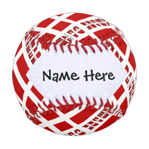 Dänemark und Dannebrog Kachel personalisiert Baseball