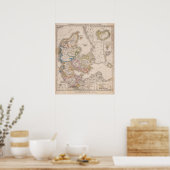 Dänemark und Deutschland Poster (Küche)