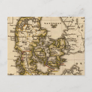 Dänemark und Island 2 Postkarte