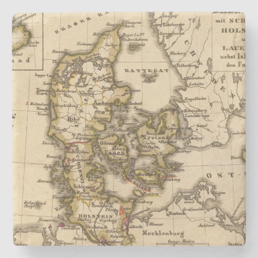 Dänemark und Island 2 Steinuntersetzer (Vorderseite)
