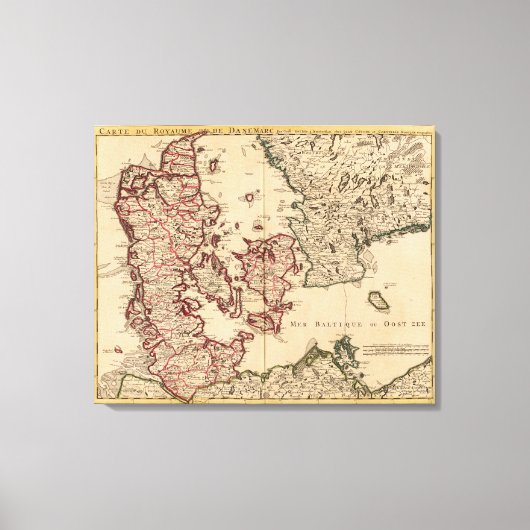 Dänemark und Schweden Leinwanddruck (Vorderseite)
