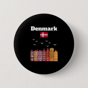 Dänemark Urlaub Liebhaber Reise Souvenir Dänische Button
