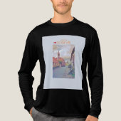 Dänemark Urlaub Tri-Blend Shirt (Vorderseite)