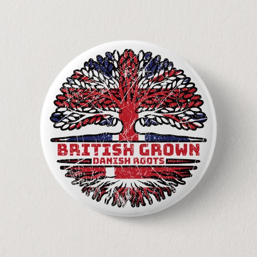 Dänemark Vereinigtes Königreich British Tree Button (Vorderseite)