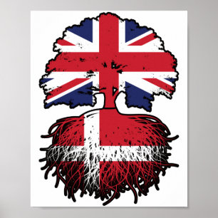 Dänemark Vereinigtes Königreich Dänemark Großbrita Poster