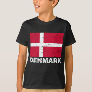 Dänemark Vintage-Flagge T-Shirt