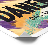 Dänemark Vintage Reise Poster (Ecke)