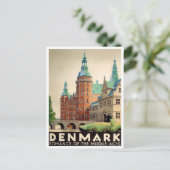 Dänemark Vintage Reise Postkarte (Stehend Vorderseite)