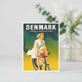 Dänemark Vintage Reise Postkarte (Stehend Vorderseite)