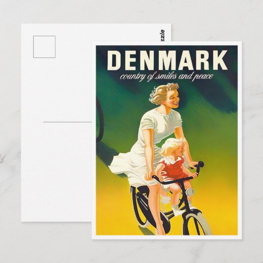 Dänemark Vintage Reise Postkarte (Vorne/Hinten)