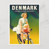 Dänemark Vintage Reise Postkarte (Vorderseite)