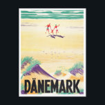 Dänemark Vintage Reise Postkarte<br><div class="desc">Dänemark Vintage Reise Postkarte</div>