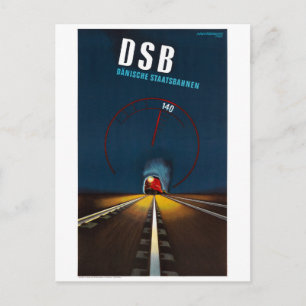 Dänemark Vintage-Reiseplakat restauriert Postkarte