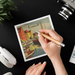 Dänemark Vintage Travel Poster kundenspezifisch