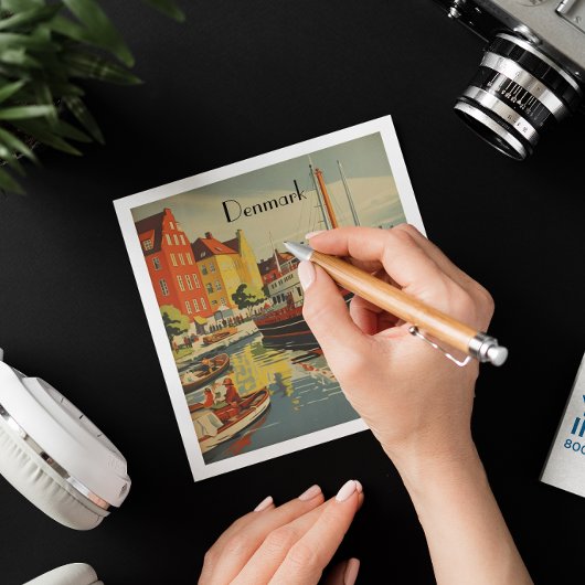 Dänemark Vintage Travel Poster kundenspezifisch