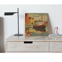 Dänemark Vintage Travel Poster kundenspezifisch