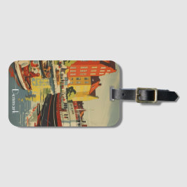 Dänemark Vintage Travel Poster kundenspezifisch Gepäckanhänger