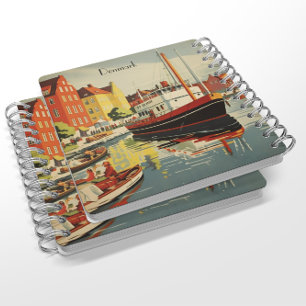 Dänemark Vintage Travel Poster kundenspezifisch Notizblock