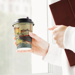 Dänemark Vintage Travel Poster kundenspezifisch Pappbecher