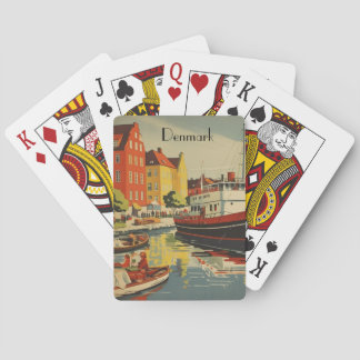 Dänemark Vintage Travel Poster kundenspezifisch Spielkarten
