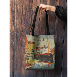 Dänemark Vintage Travel Poster kundenspezifisch Tasche