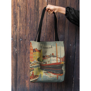Dänemark Vintage Travel Poster kundenspezifisch Tasche