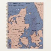 Dänemark Vintage Wettervorhersage Planer (Vorderseite)