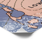 Dänemark Vintage Wettervorhersage Poster (Ecke)