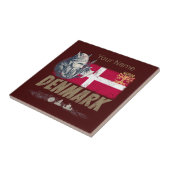 Dänemark - Vintages Flaggenvieren und Souvenir für Fliese (Seite)