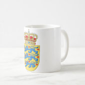 Dänemark Wappen Kaffeetasse (VorderseiteRechts)