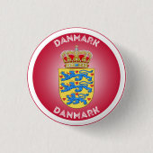 Dänemark Wappen Kreisform  Button (Vorderseite)