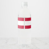 Dänemark Wasserflaschenetikett (Rückseite)