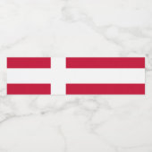 Dänemark Wasserflaschenetikett (Einzelnes Label)