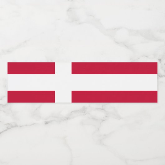 Dänemark Wasserflaschenetikett (Einzelnes Label)