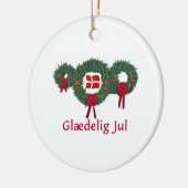 Dänemark-Weihnachten 2 Keramik Ornament (Links)
