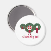 Dänemark Weihnachten 2 Magnet (Vorderseite/Rückseite)