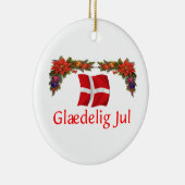 Dänemark-Weihnachten Keramikornament (Rechts)