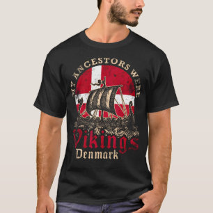Dänemark Wikinger-Flagge T-Shirt