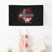 Dänemarkflagge Banner (Insitu)