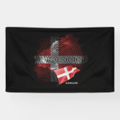 Dänemarkflagge Banner (Horizontal)