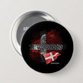 Dänemarkflagge Button (Vorne & Hinten)