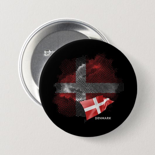 Dänemarkflagge Button (Vorne & Hinten)