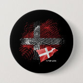 Dänemarkflagge Button (Vorderseite)