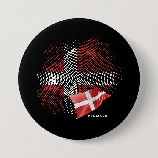 Dänemarkflagge Button (Vorderseite)