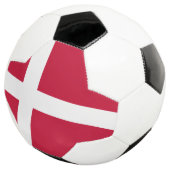 Dänemarkflagge Fußball (Dreiviertel)