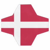 Dänemarkflagge Fußball (Flach)